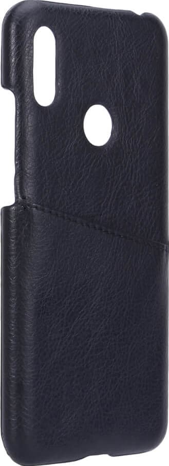 Onsala Huawei Y6 kortfodral i läder (svart)