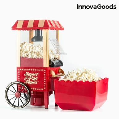 Popcornmaskin sweet & pop times innovagoods 1200w röd