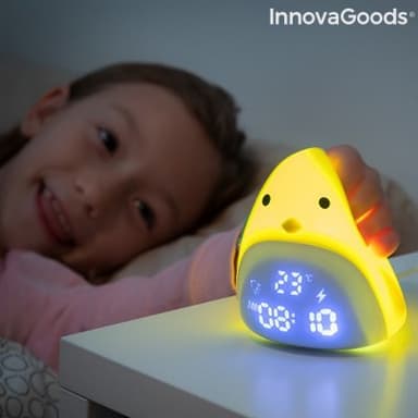 Uppladdningsbart och taktilt led-alarm i silikon chick innovagoods