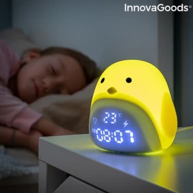 Uppladdningsbart och taktilt led-alarm i silikon chick innovagoods
