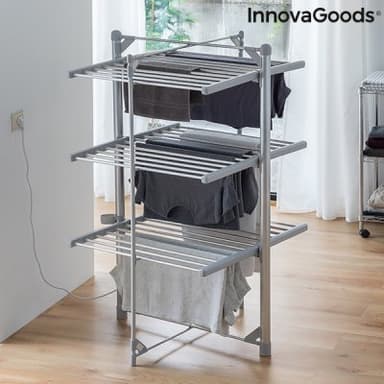 Hopfällbar och elektrisk tvättlina indryer innovagoods (36 stänger) 300w Hopfällbar och elektrisk tvättlina indryer innovagoods (36 stänger) 300w