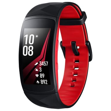 Samsung Gear Fit2 Pro träningsklocka – S (röd/svart)