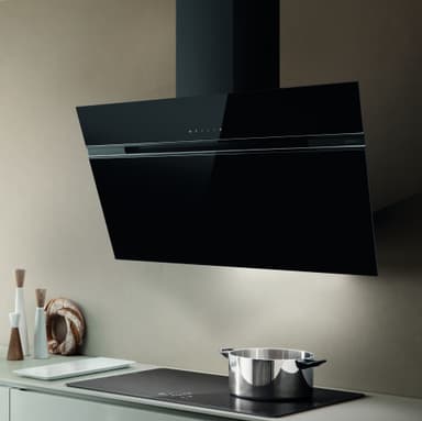 EICO Vägghängd Köksfläkt 4833 (svart 90cm)