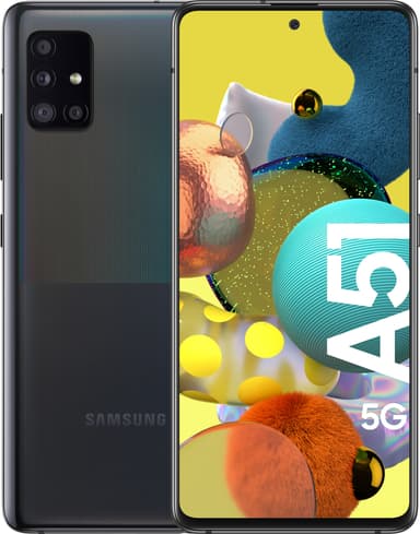 Samsung Galaxy A51 5G smartphone (svart)