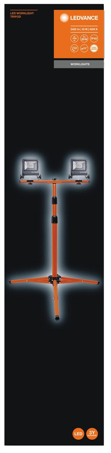 Ledvance LED-arbetslampa med tripod 2x20W