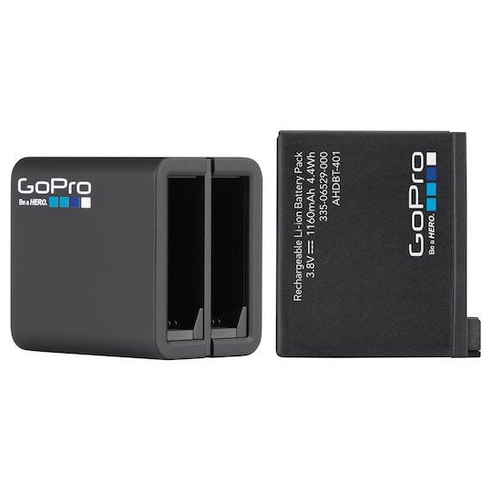 GoPro Batteriladdare + Batteri för HERO 4