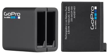 GoPro Batteriladdare + Batteri för HERO 4