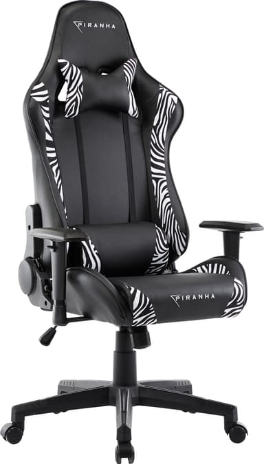 Piranha Bite gaming chair (zeeeeeeebra)