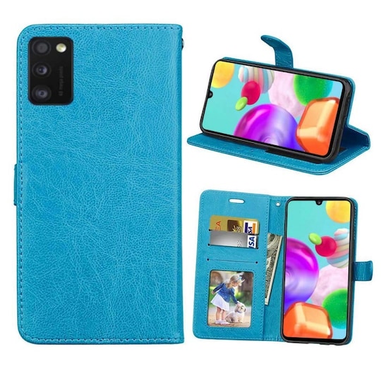 Mobilplånbok 3-kort Samsung Galaxy A41 (SM-A415F)  - Ljusblå