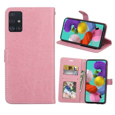 Mobilplånbok 3-kort Samsung Galaxy A51 (SM-A515F)  - Ljusrosa