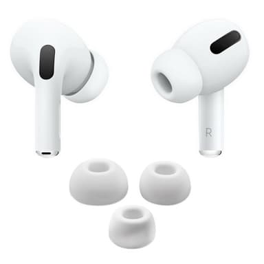 AirPods Pro silikon kuddar 6-pack (S/M/L) : Färg - Vit