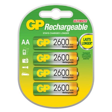 GP Batterier AA Laddningsbara (4 st)