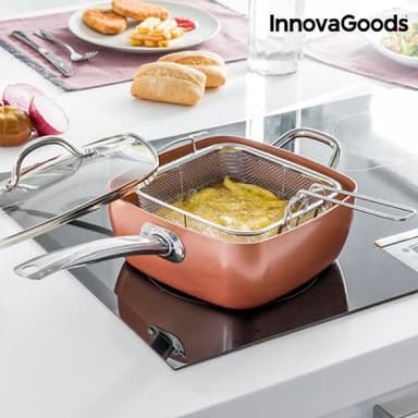 Multifunktionspanna 5 i 1 copper innovagoods (4 delar)