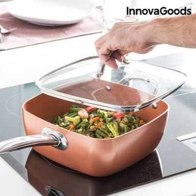 Multifunktionspanna 5 i 1 copper innovagoods (4 delar)