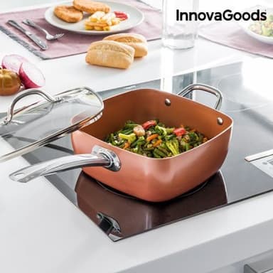 Multifunktionspanna 5 i 1 copper innovagoods (4 delar)