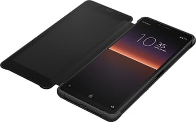 Sony Xperia 10 II Style Cover View fodral (svart)