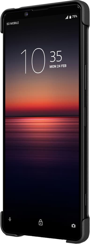 Sony Xperia 1 II Style Cover med ställ (svart)