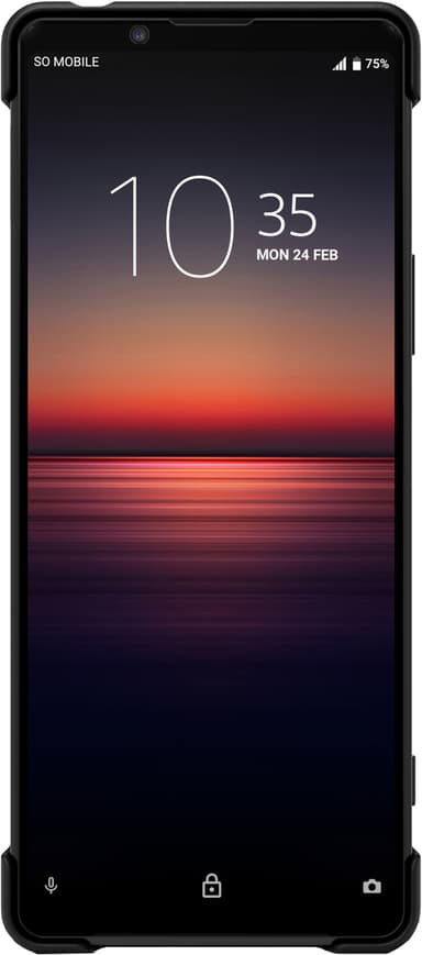 Sony Xperia 1 II Style Cover med ställ (svart)