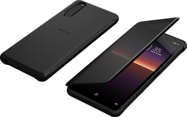 Sony Xperia 10 II Style Cover View fodral (svart)