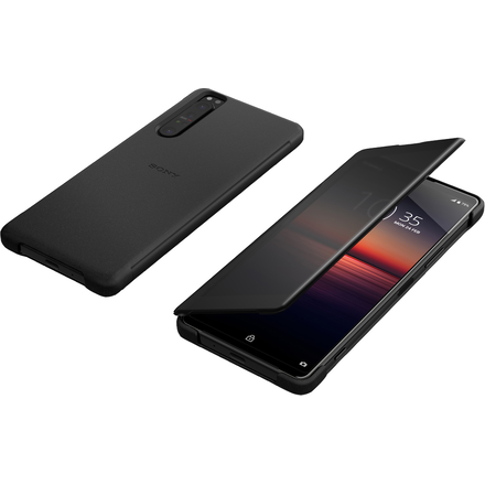 Sony Xperia 1 II Style Cover View fodral (svart)