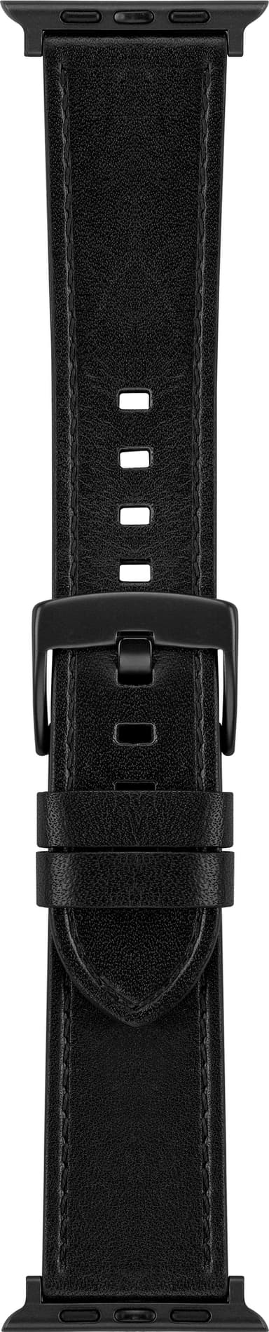 Sandstrøm Apple Watch läderarmband 42/44/45/49 mm  (svart)