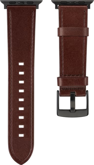 Sandstrøm Apple Watch läderarmband 42/44/45/49 mm  (brunt)