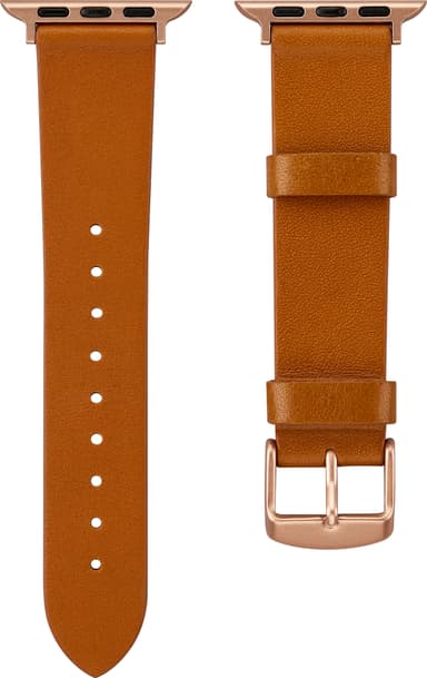 Sandstrøm Apple Watch läderarmband 38-41mm (beige)