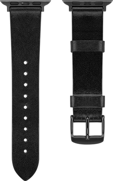 Sandstrøm Apple Watch läderarmband 38-41mm (svart)