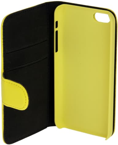 Gear Plånboksväska för iPhone 5c (gul)