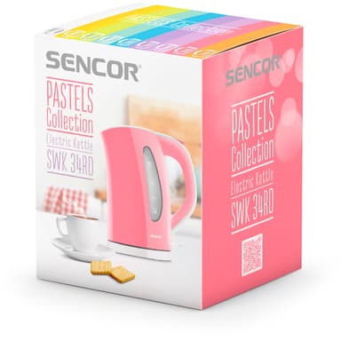 SENCOR Vattenkokare 1,5 L Pastell Röd