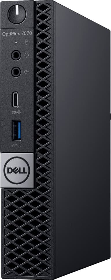Dell OptiPlex 7070 MFF stationär mikrodator i7/16 GB (svart)