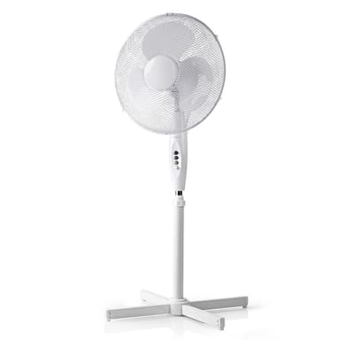 NEDIS Fjärrstyrd stativfläkt 40 cm diameter 3 hastigheter - Vit