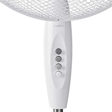 NEDIS Fjärrstyrd stativfläkt 40 cm diameter 3 hastigheter - Vit