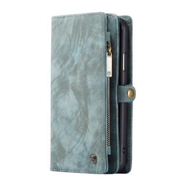 CASEME iPhone 11 Pro Retro Split läder plånboksfodral - Blå