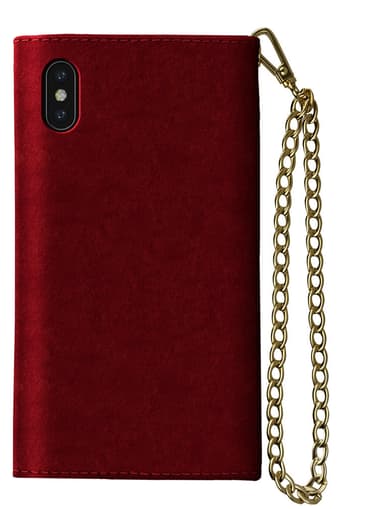 iDeal of Sweden Mayfair Clutch Velvet till iPhone XS Max - Röd