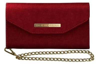 iDeal of Sweden Mayfair Clutch Velvet till iPhone XS Max - Röd