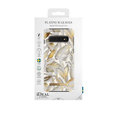iDeal Of Sweden Samsung Galaxy S10 - Platinum Leaves