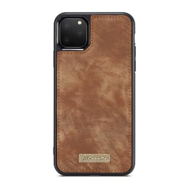 CASEME iPhone 11 Pro Max Retro Split läder plånboksfodral - Brun