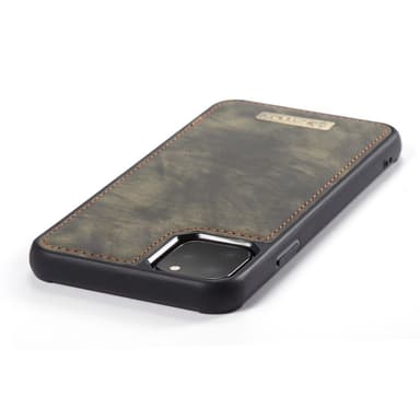 CASEME iPhone 11 Pro Retro Split läder plånboksfodral - Grå
