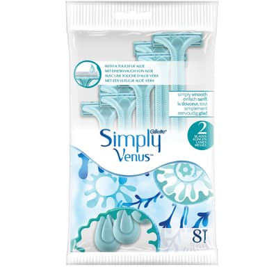 Gillette Simply Venus 2 engångshyvel 024599 Gillette Simply Venus 2 engångshyvel 024599