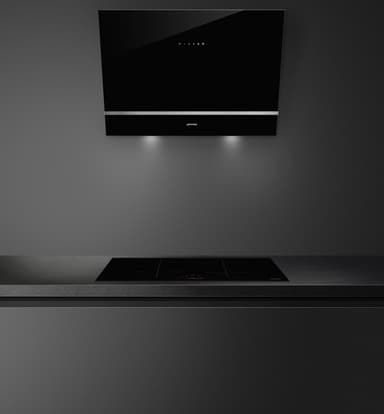 Smeg Serie Linea Vägghängd Köksfläkt KV28N (svart 80cm)