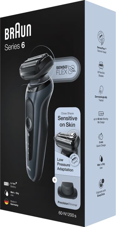 Braun Series 6 rakapparat BRA60N1200S (grå)