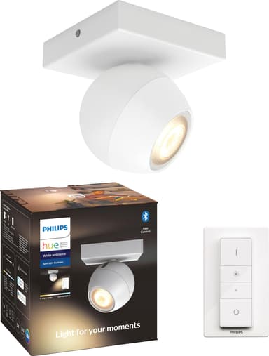 Philips Hue White Ambiance Buckram spotlight (vit/5.5 W GU10)