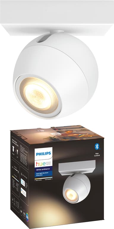 Philips Hue White Ambiance Buckram spotlight (vit/5.5 W GU10)