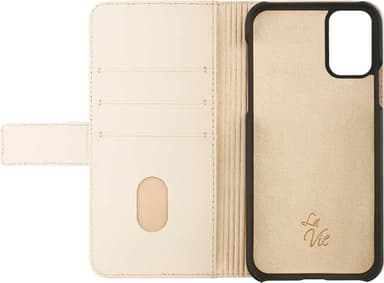 La Vie Samsung Galaxy A71 plånboksfodral (cream beige)