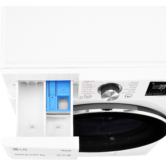 LG liten tvättmaskin/torktumlare CV92T5S2SQE