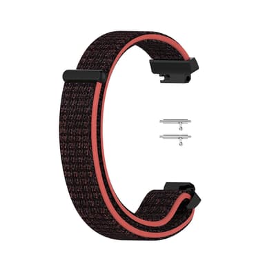 Fitbit Inspire/Inspire HR armband nylon Röd/Svart