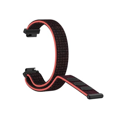 Fitbit Inspire/Inspire HR armband nylon Röd/Svart