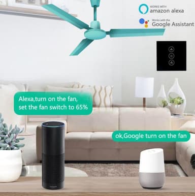 Wifi strömbrytare för fläkt 3G/4G-nät - Vit