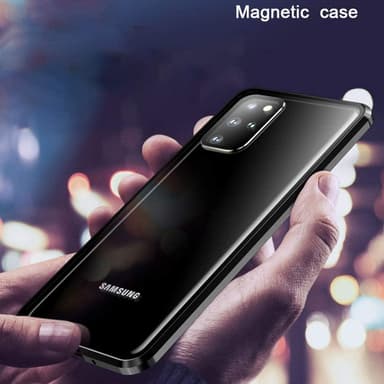 Mobilskydd dubbelsidigt härdat glas - Samsung S20 - Svart